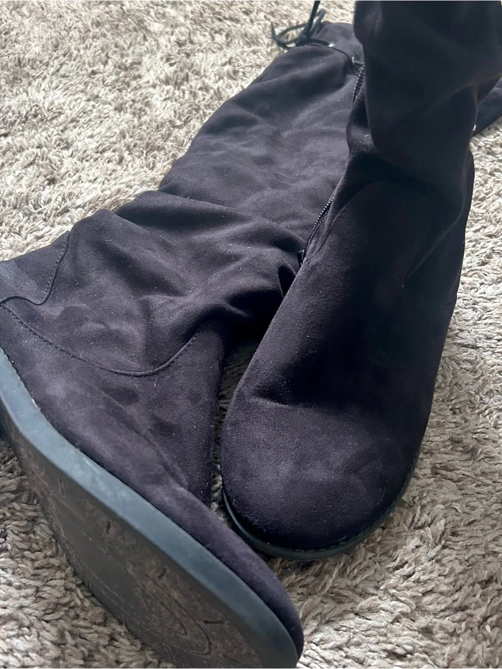 Black Over-the-Knee Women's Boots